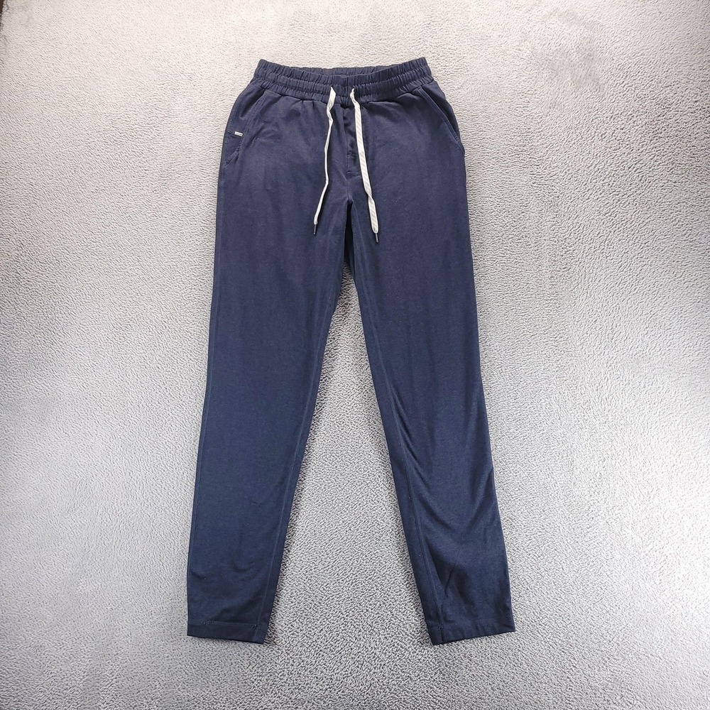 Vuori Jogger Pants Mens S Blue Ponto Performance Lounge Activewear Stretch